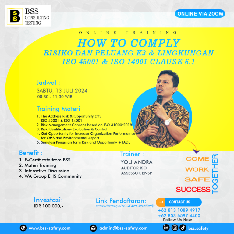 Training Address Risk & Opportunity ISO 14001:2015 & ISO 45001:2018